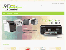Tablet Screenshot of apconsumibles.com